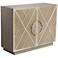 Vera Light Gray and Ivory 2-Door Accent Chest