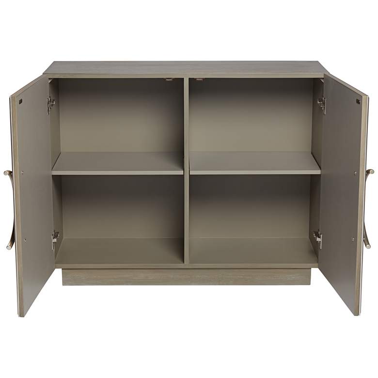 Image 7 Vera Light Gray and Ivory 2-Door Accent Chest more views