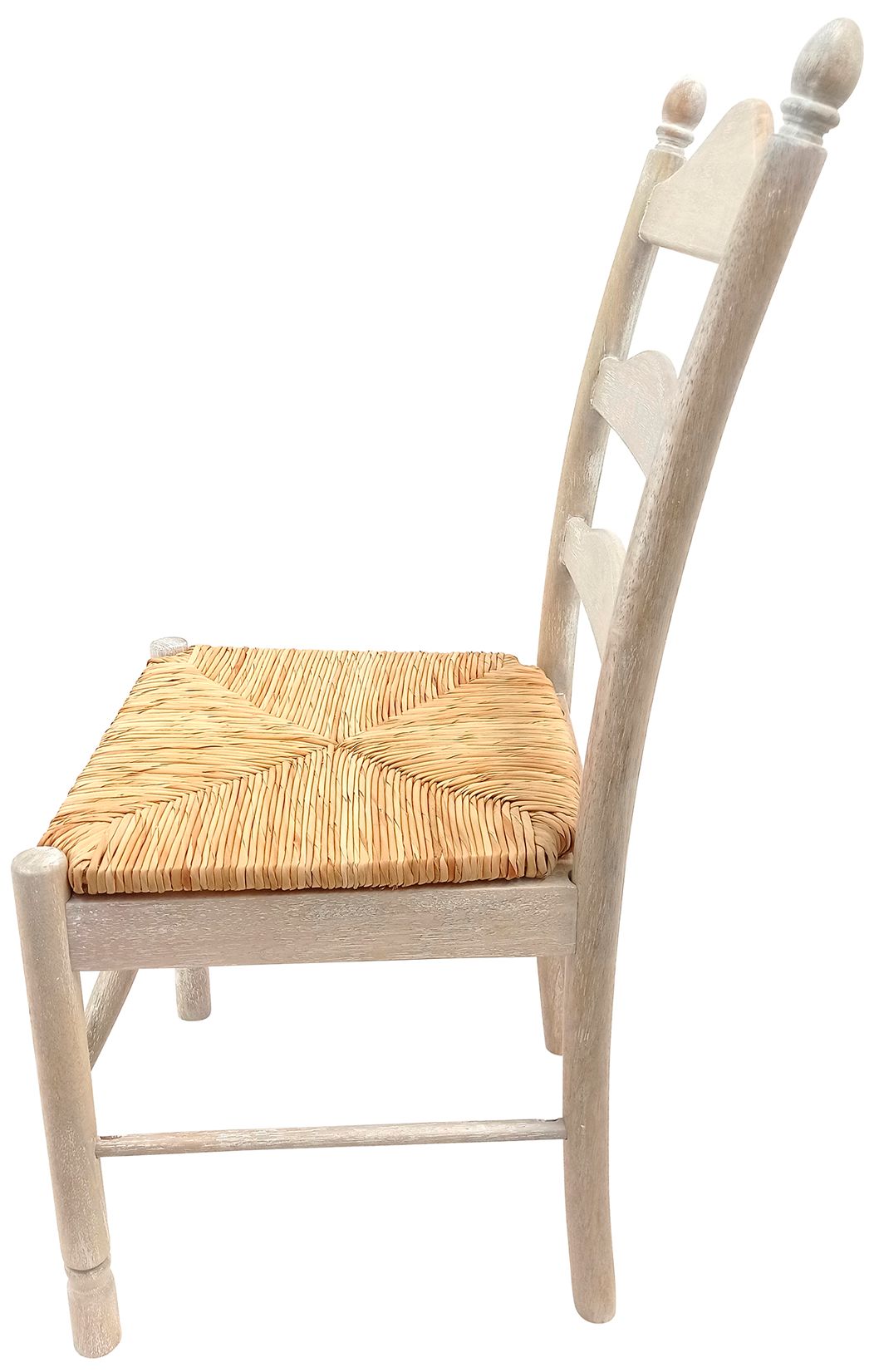 Image 2 Vera Natural Rush and Wood Dining Side Chair more views