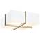 Veram 24" Wide White Washed Oak 3000K LED Flushmount With Gloss White