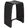 Verana 24" High Black Finish Modern Bent Bamboo Counter Stool