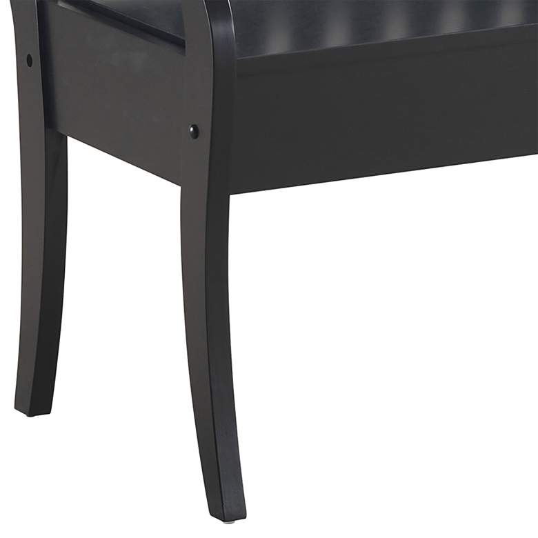 Image 4 Veranda 42 1/2" Wide Antique Black Storage Bench more views