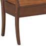 4_Veranda 42 1/2" Wide Elm Stain Wood Storage Bench more views