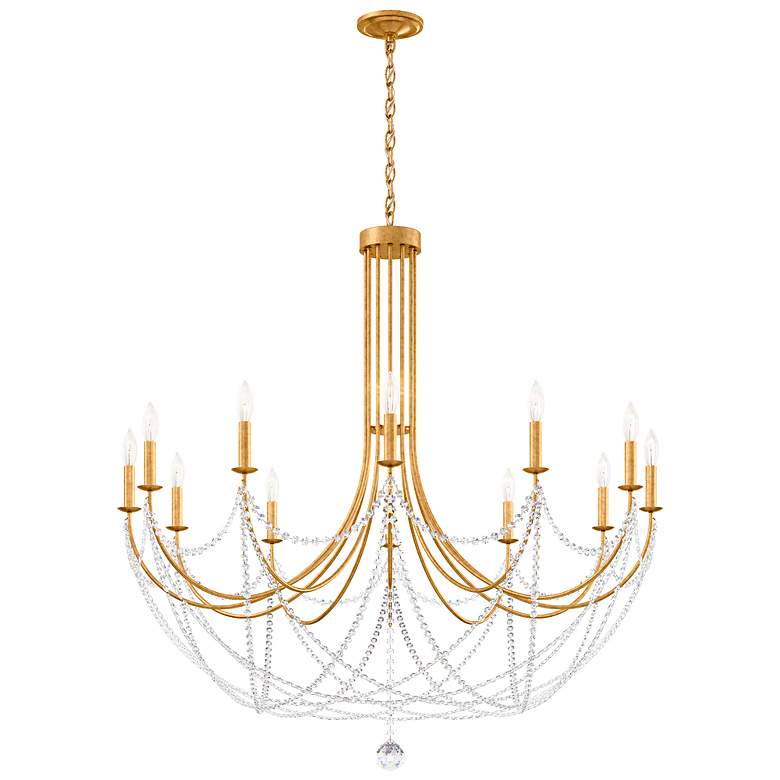 Image 2 Verdana 42.5"H x 43"W 12-Light Crystal Chandelier in Heirloom Gol
