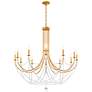 2_Verdana 42.5"H x 43"W 12-Light Crystal Chandelier in Heirloom Gol