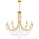 Verdana 42.5"H x 43"W 12-Light Crystal Chandelier in Heirloom Gol