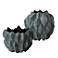 Verdant Set of 2 Bronze and Verdigris Vases