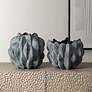 1_Verdant Set of 2 Bronze and Verdigris Vases