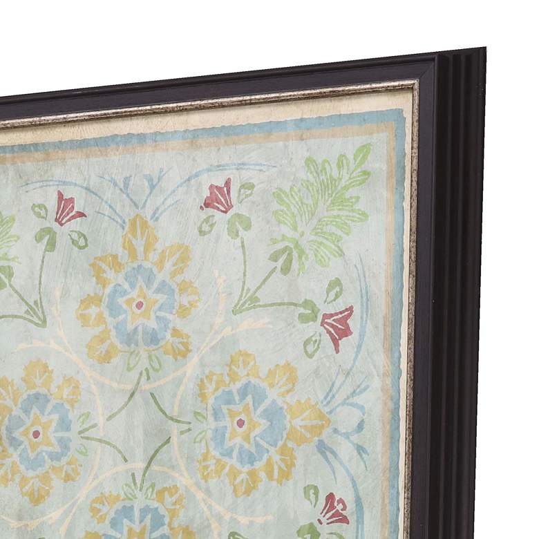 Image 3 Verdigris Pattern 20" Square 4-Piece Framed Wall Art Set more views