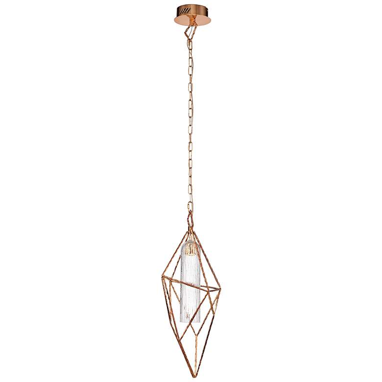 Image 2 Verdino Asymmetric 10 1/4 inch Wide Gold LED Mini Pendant