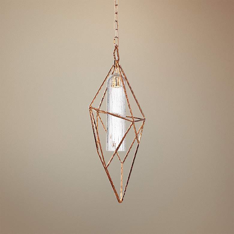 Image 1 Verdino Asymmetric 10 1/4 inch Wide Gold LED Mini Pendant