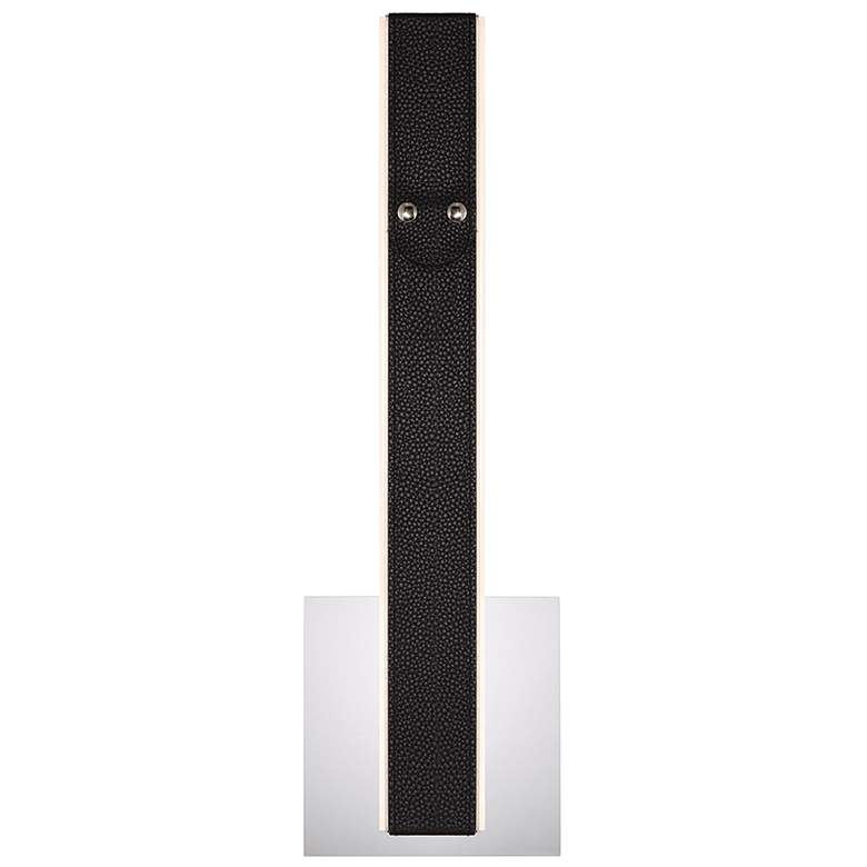 Image 1 Verdura 16.25 In. x 5 In. Integrated LED Wall Sconce in Black