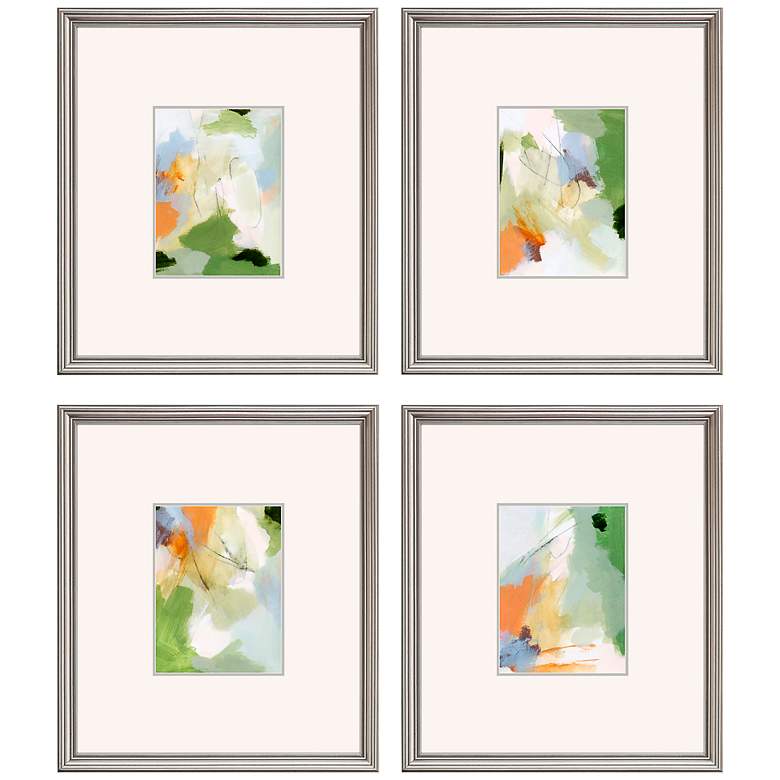Image 2 Verdure 18" High 4-Piece Rectangular Framed Wall Art Set