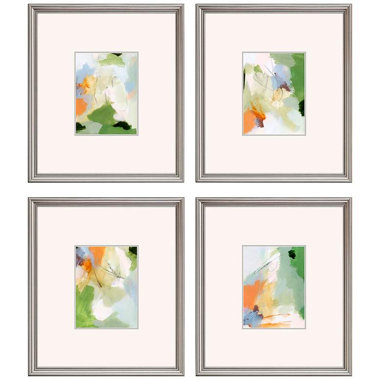 Image 2 Verdure 18 inch High 4-Piece Rectangular Framed Wall Art Set