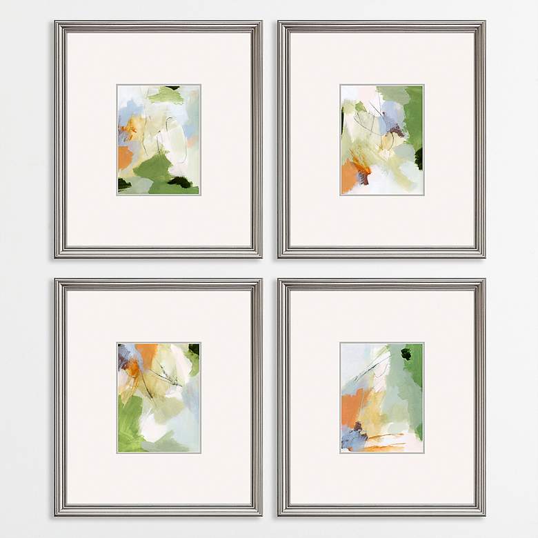 Image 1 Verdure 18 inch High 4-Piece Rectangular Framed Wall Art Set