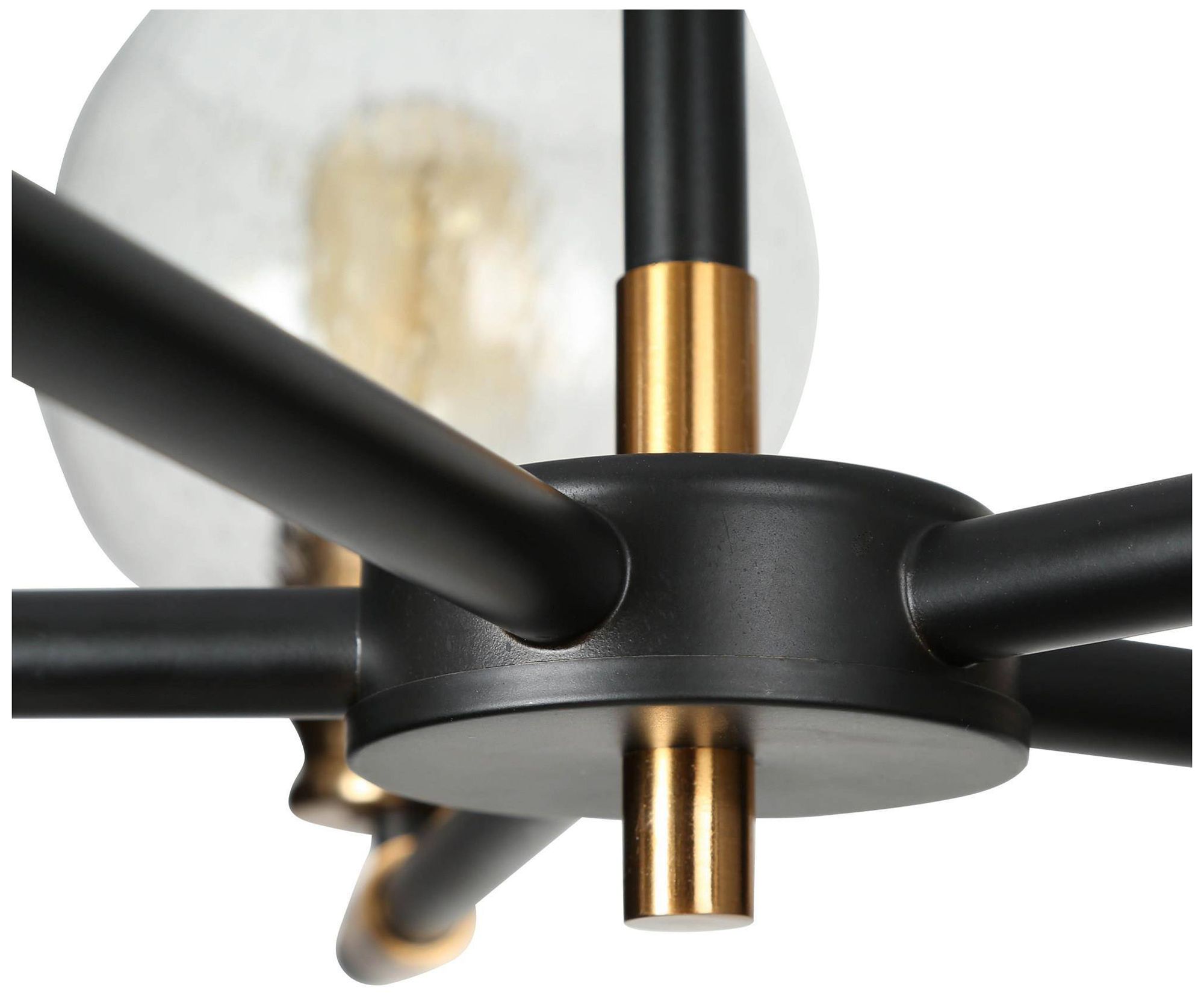 Image 3 Verex 23"W Polished Brass 5-Light Wheel Glass Dining Chandelier more views