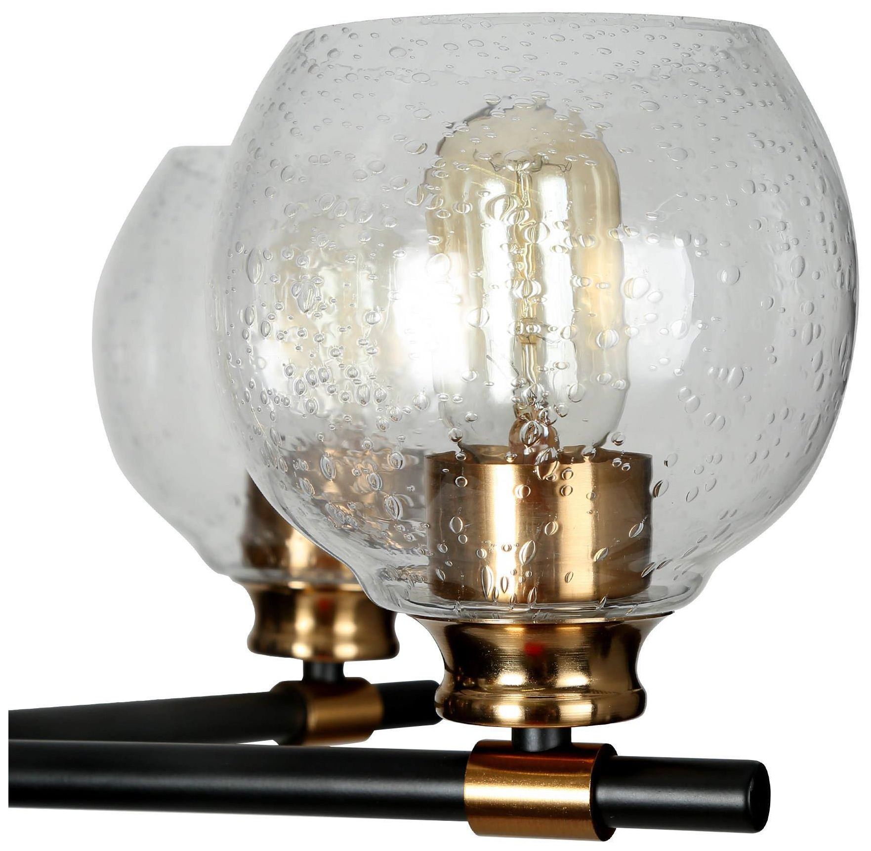 Image 4 Verex 23"W Polished Brass 5-Light Wheel Glass Dining Chandelier more views