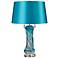 Vergato Blue Blown Glass Table Lamp
