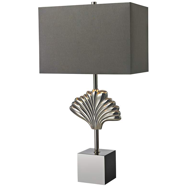 Image 1 Vergato Chrome and Solid Brass Table Lamp