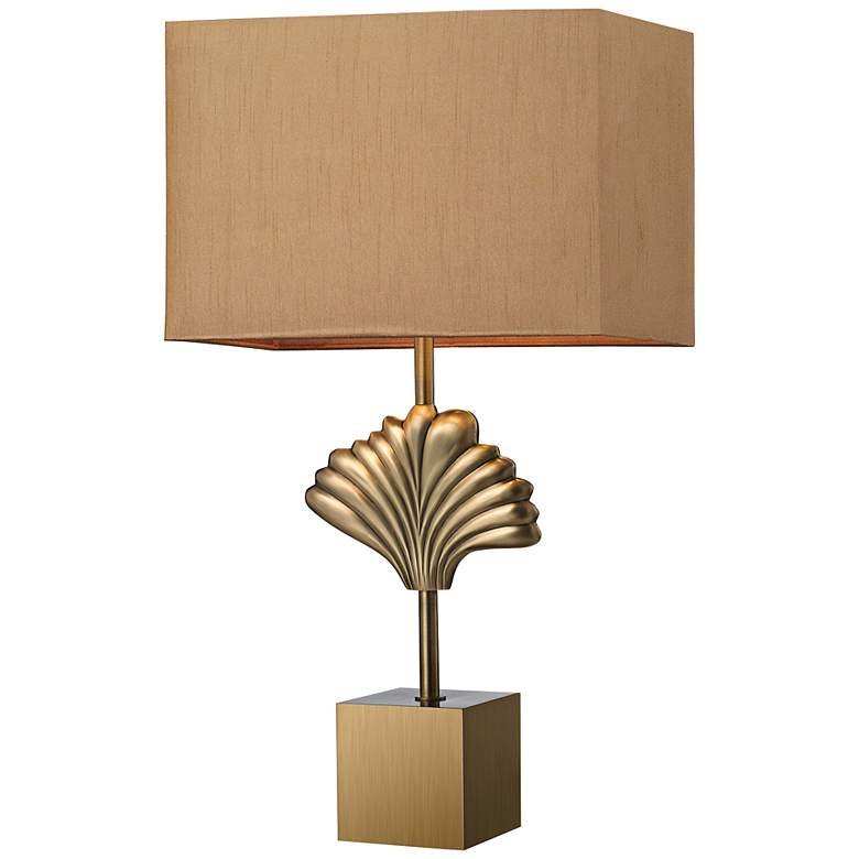 Image 1 Vergato Solid Aged Brass Table Lamp