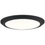 Verge 16-Inch Integrated LED Earth Black Flush Mount Light