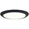 Verge 16-Inch Integrated LED Earth Black Flush Mount Light