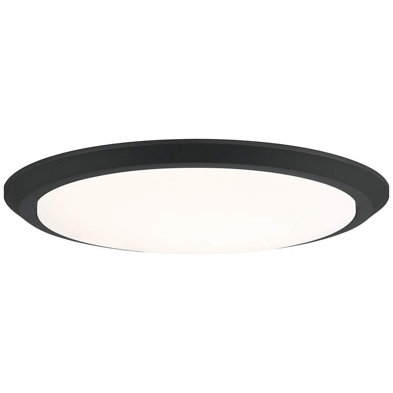 Image 1 Verge 20-Inch Integrated LED Earth Black Flush Mount Light