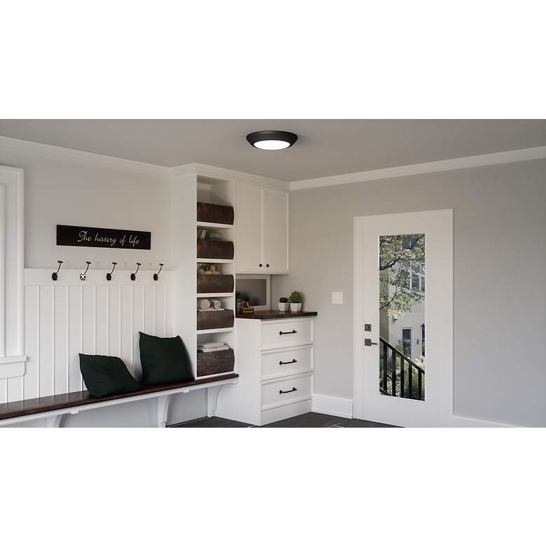 Image 3 Verge Black Flush Mount more views