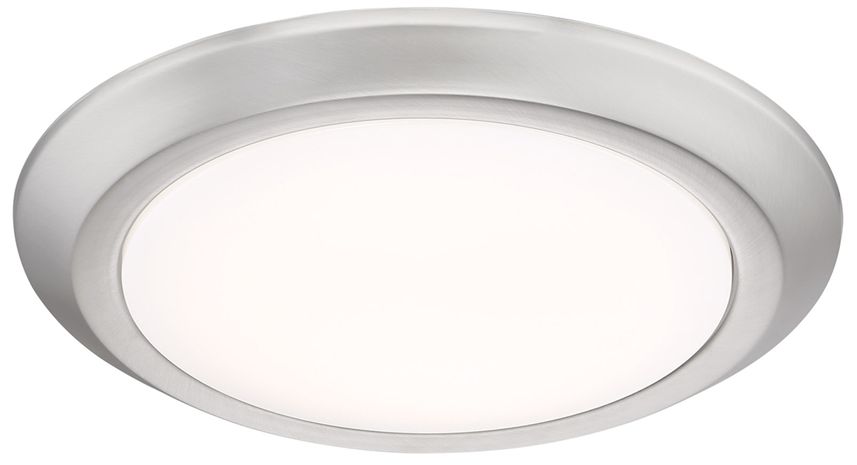 Image 2 Verge Integrated LED Brushed Nickel Flush Mount Light more views