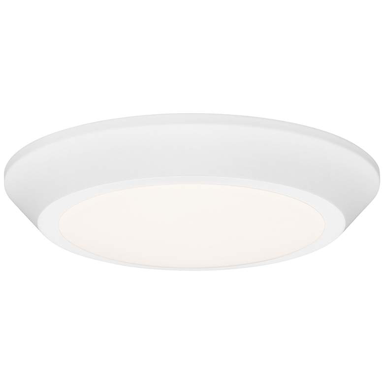 Image 1 Verge White Lustre Flush Mount