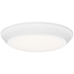 Verge White Lustre Flush Mount