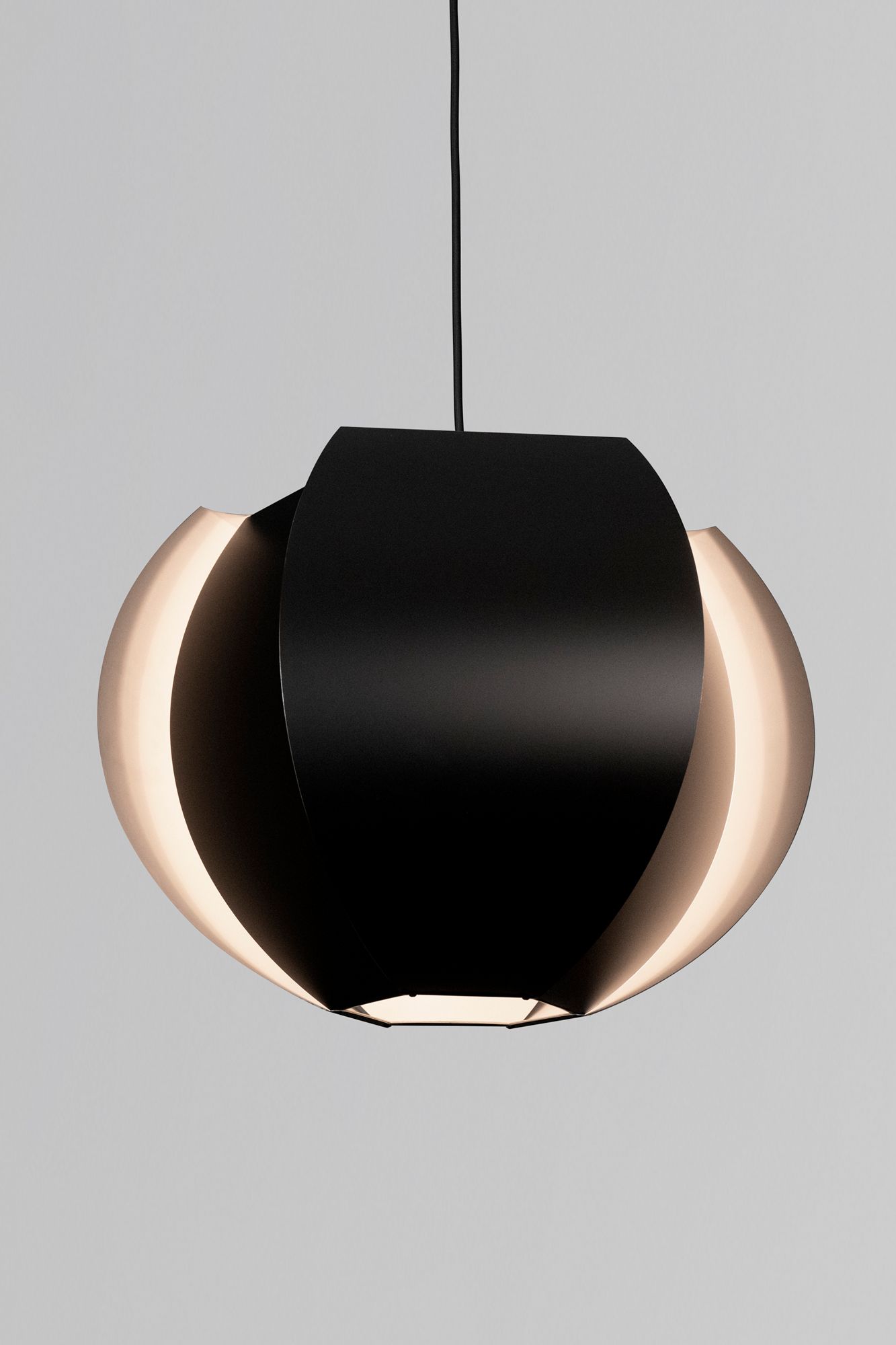 Image 2 Veris 21.75" Matte Black & White 3000K LED Pendant more views