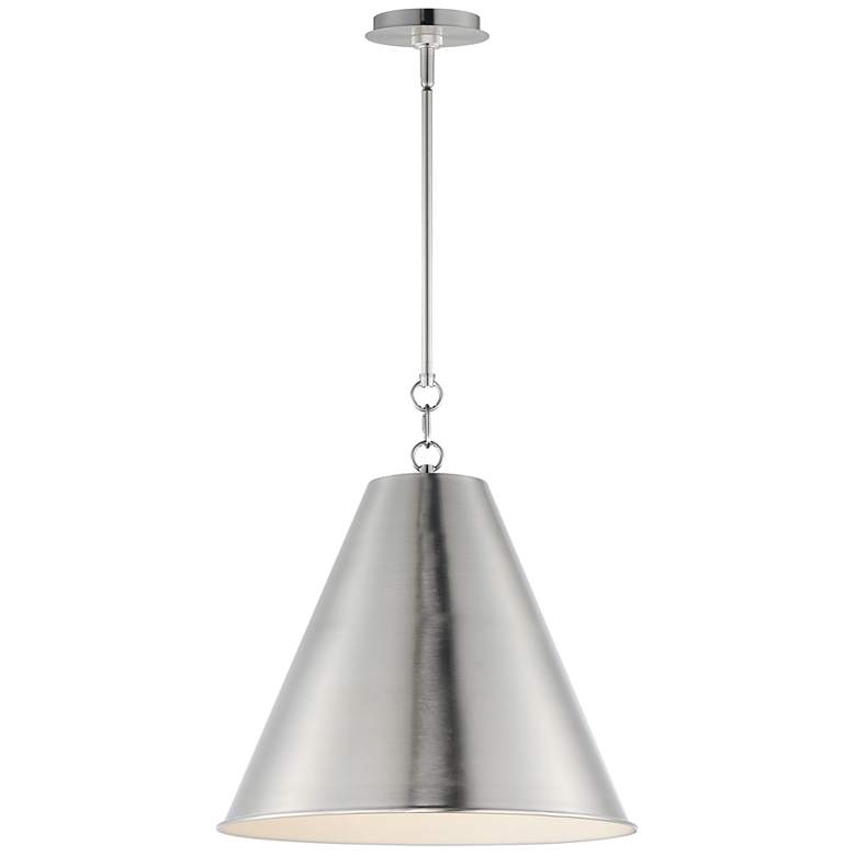 Image 1 Veritas 18" 1-Light Pendant Satin Nickel