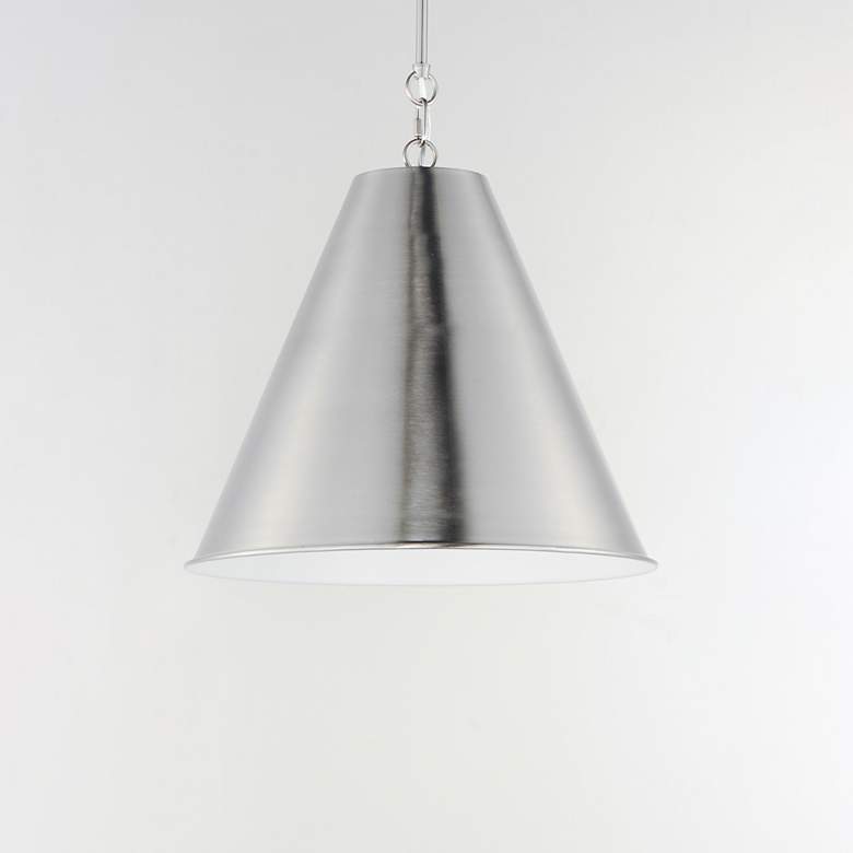 Image 3 Veritas 18" 1-Light Pendant Satin Nickel more views