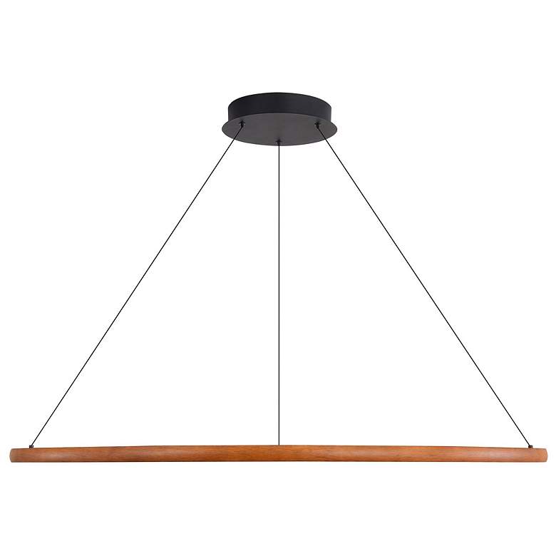 Image 1 Veritas 35" LED Ring Chandelier in Driftwood