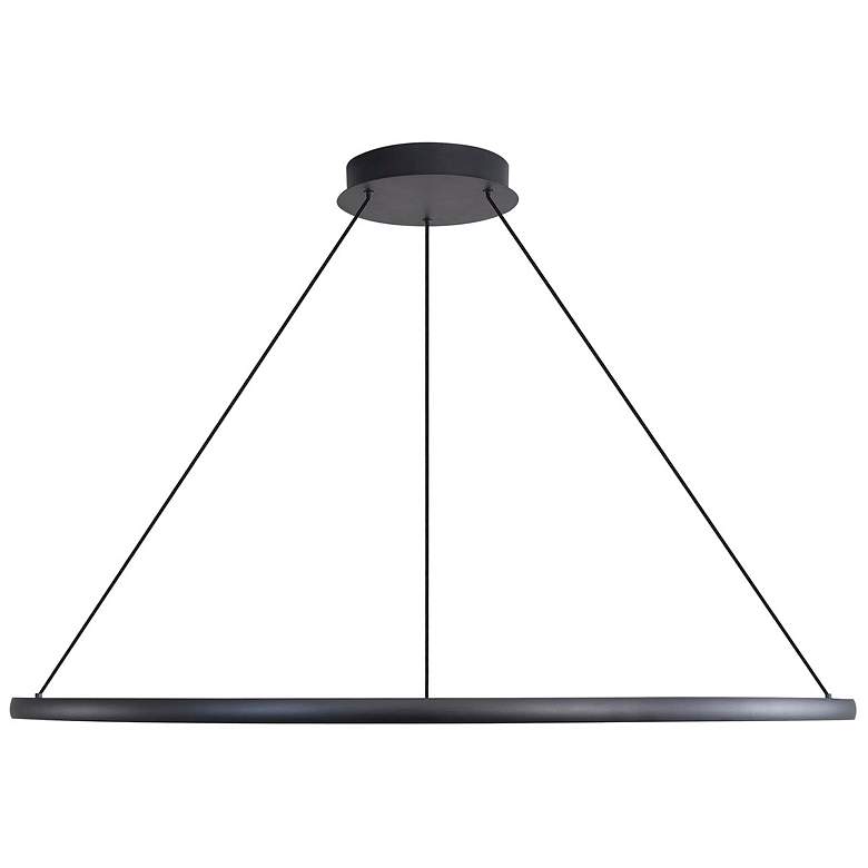 Image 1 Veritas 35" LED Ring Chandelier in Sand Black
