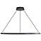Veritas 35" LED Ring Chandelier in Sand Black