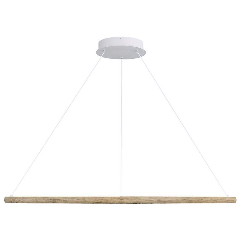 Image 1 Veritas 35" LED Ring Chandelier in Walnut