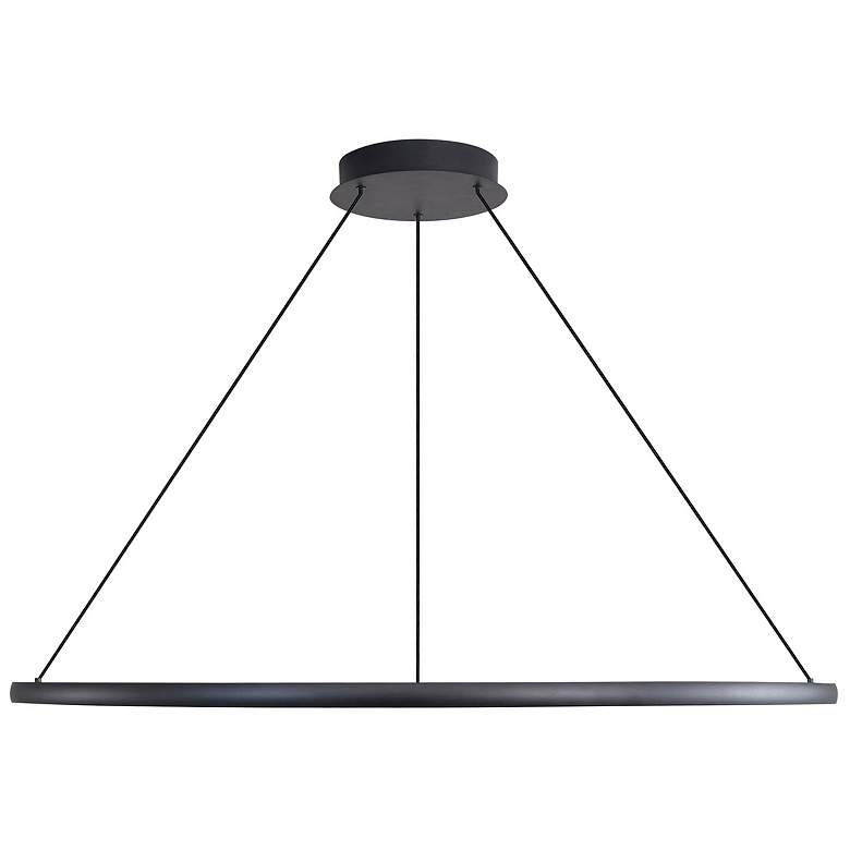 Image 2 Veritas 47" LED Ring Chandelier in Sand Black