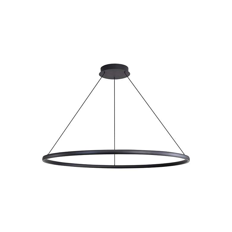 Image 3 Veritas 47" LED Ring Chandelier in Sand Black more views