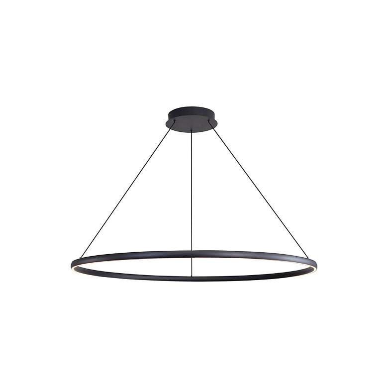 Image 4 Veritas 47" LED Ring Chandelier in Sand Black more views