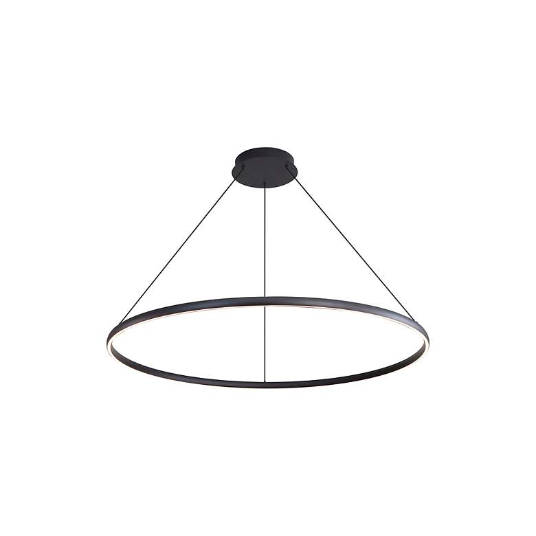 Image 7 Veritas 47" LED Ring Chandelier in Sand Black more views