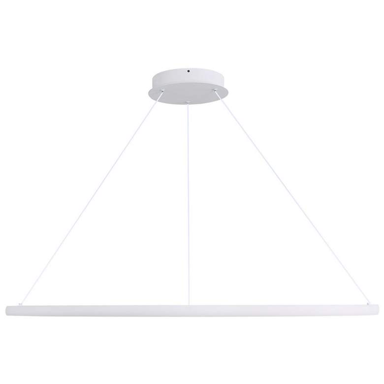 Image 1 Veritas 47" LED Ring Chandelier in Sand White