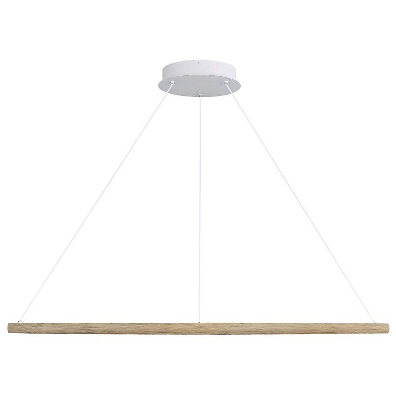 Image 1 Veritas 47" LED Ring Chandelier in Walnut
