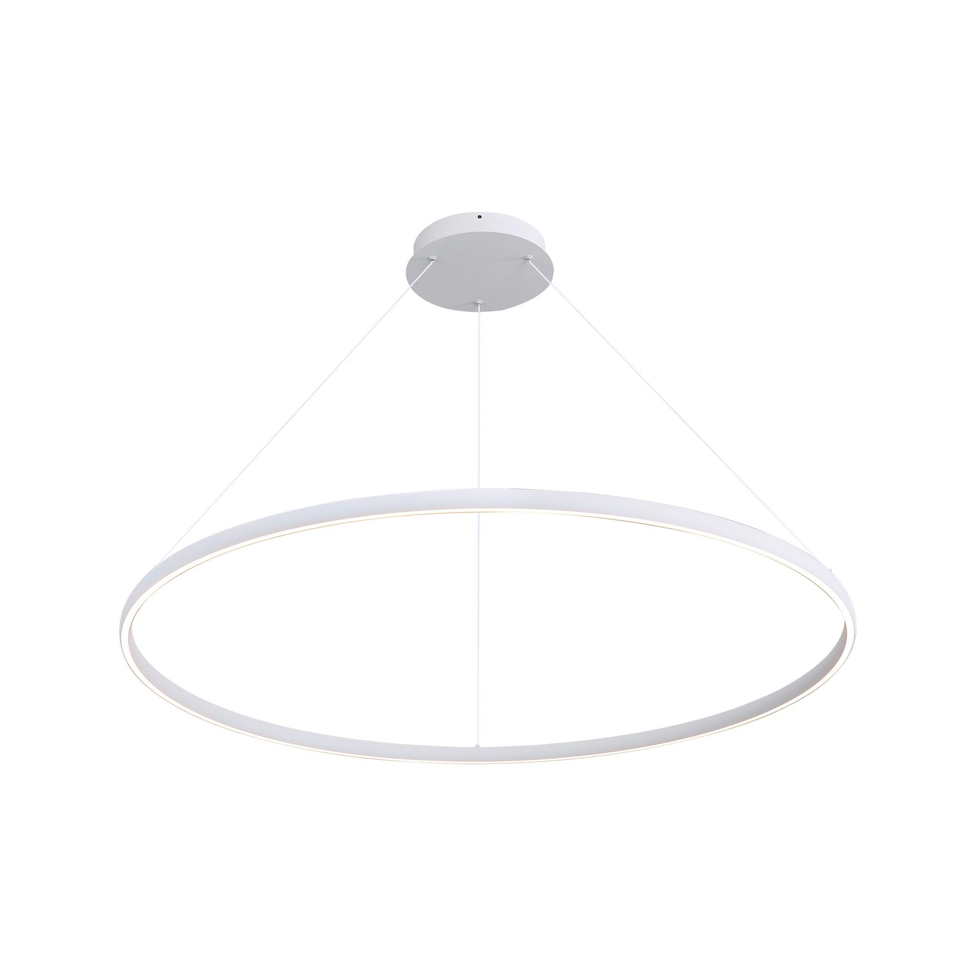 Image 2 Veritas 59" LED Ring Chandelier in Sand White more views