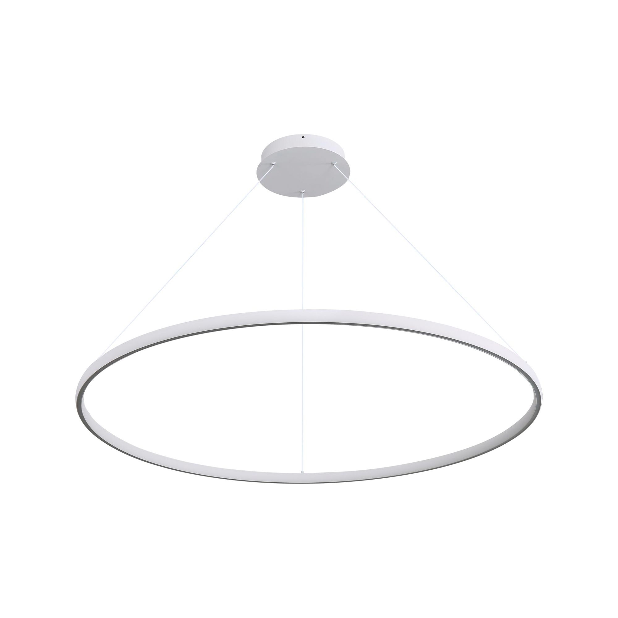 Image 3 Veritas 59" LED Ring Chandelier in Sand White more views