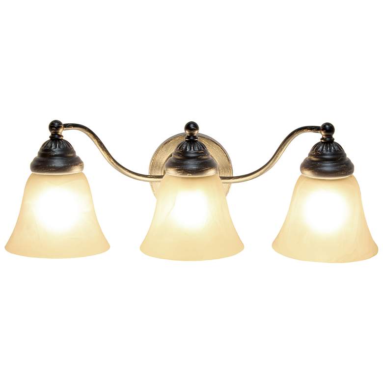 Image 3 Veritek 19 1/4"W Oil-Rubbed Bronze 3-Light Bath Light more views