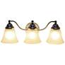 3_Veritek 19 1/4"W Oil-Rubbed Bronze 3-Light Bath Light more views