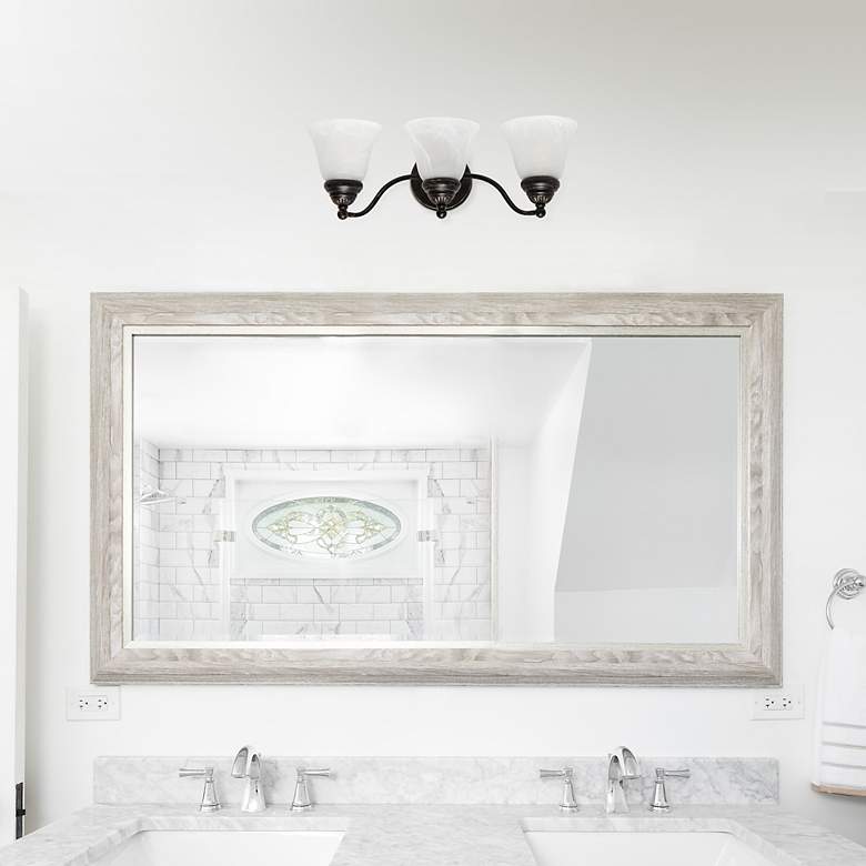 Image 6 Veritek 19 1/4"W Oil-Rubbed Bronze 3-Light Bath Light more views