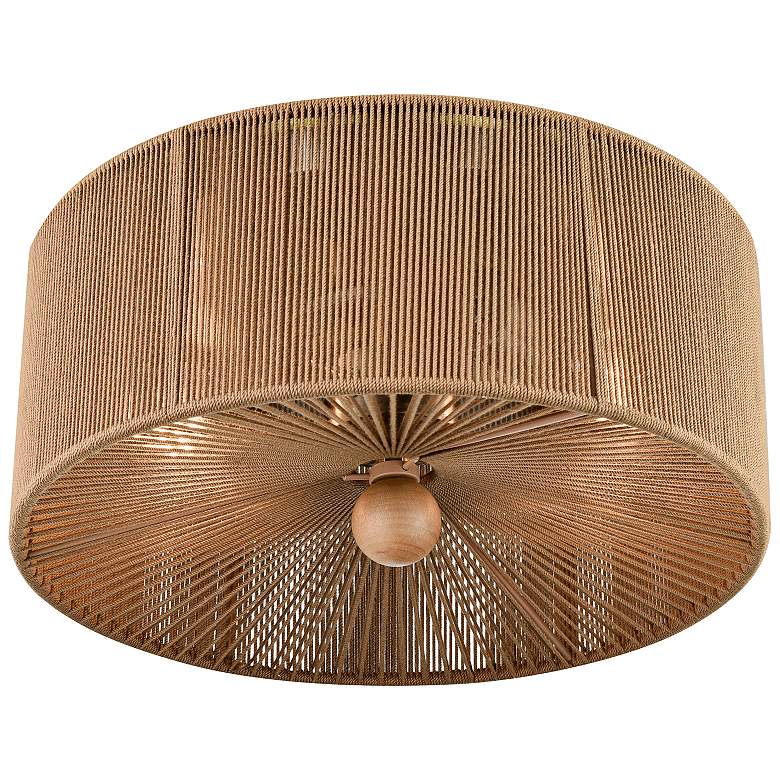 Image 5 Verity 13" Wide Natural Rope Ceiling Light more views